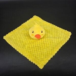 Yellow Chick Baby Security Blanket Lovey Bubble Plush Textured Snuggler Toy